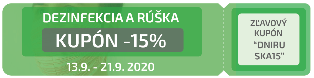 Kupón na dezinfekce a rúška